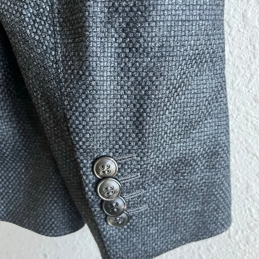 Giorgio Armani Men's Dark Grey Upton Jacket Blazer Size 40R Made in Italy